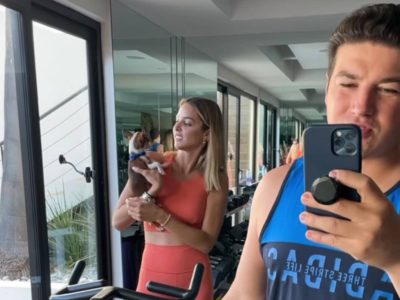 Samuel García se graba en el gimnasio como ejemplo de salud y marcar "cuadritos y toda la cosa"