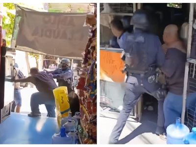 Policías de Guerrero golpean y amagan a comerciantes en Chilpancingo (Video)
