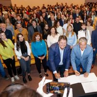 Figueroa y Gaido, juntos en defensa de Neuquén, salen a marcarle la cancha al Gobierno nacional