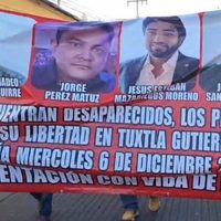 Marchan por cuatro hombres secuestrados en un bar de Tuxtla Gutiérrez
