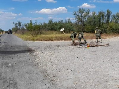 Sedena halla granada y explosivo cerca de gasera en Camargo, Tamaulipas