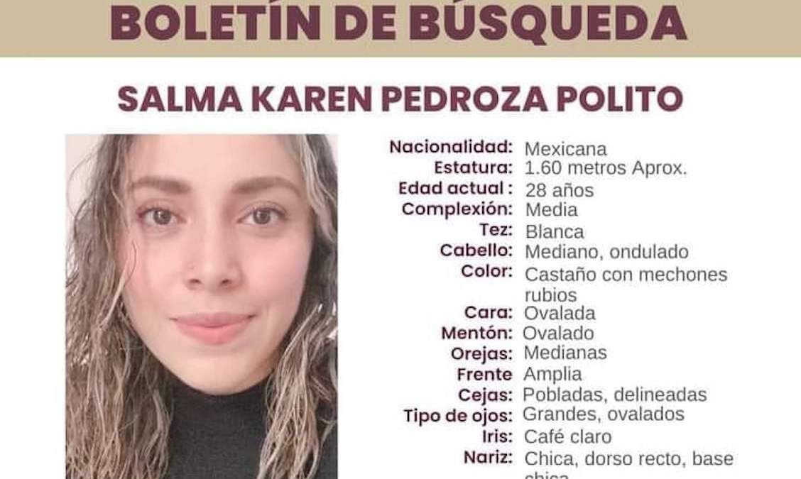 Ficha de búsqueda de Salma Karen