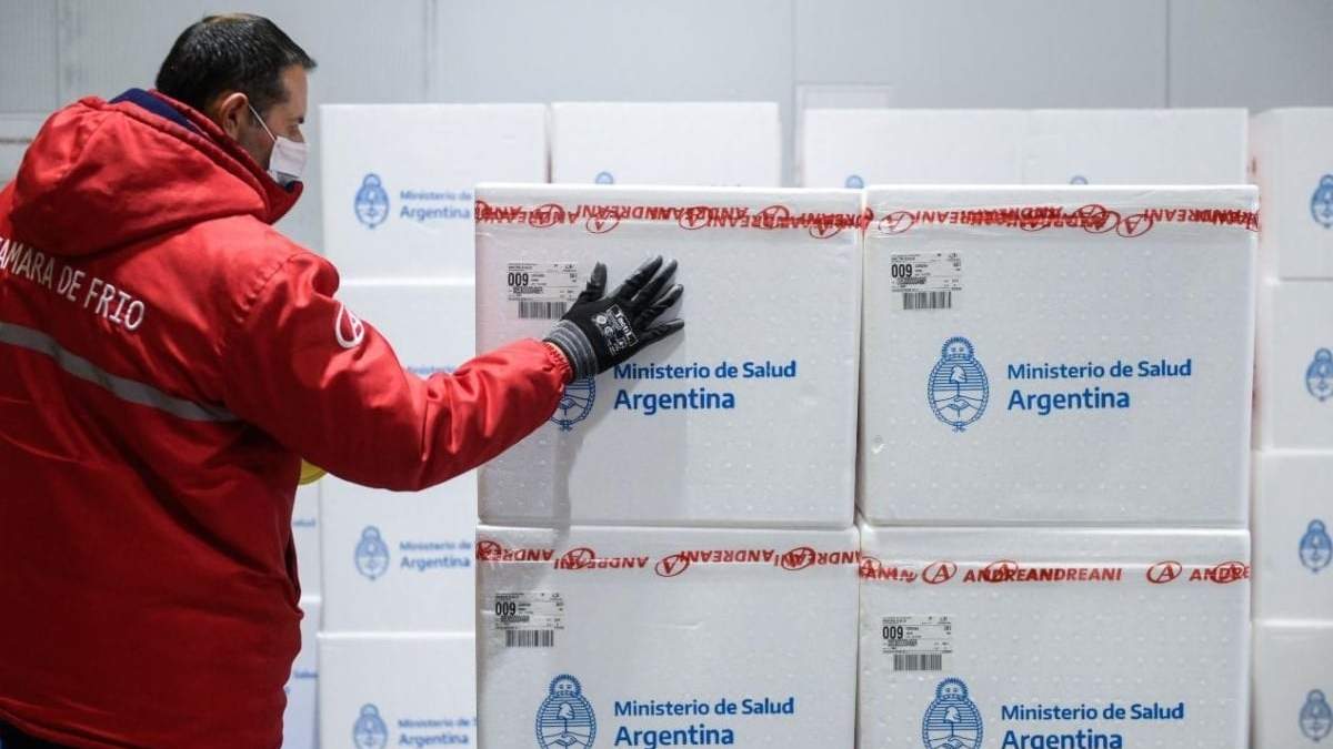 Distribución de vacunas contra el covid-19 en Argentina