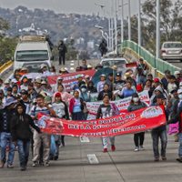 Marchan en Chilpancingo para exigir liberación del luchador social Ubaldo Segura
