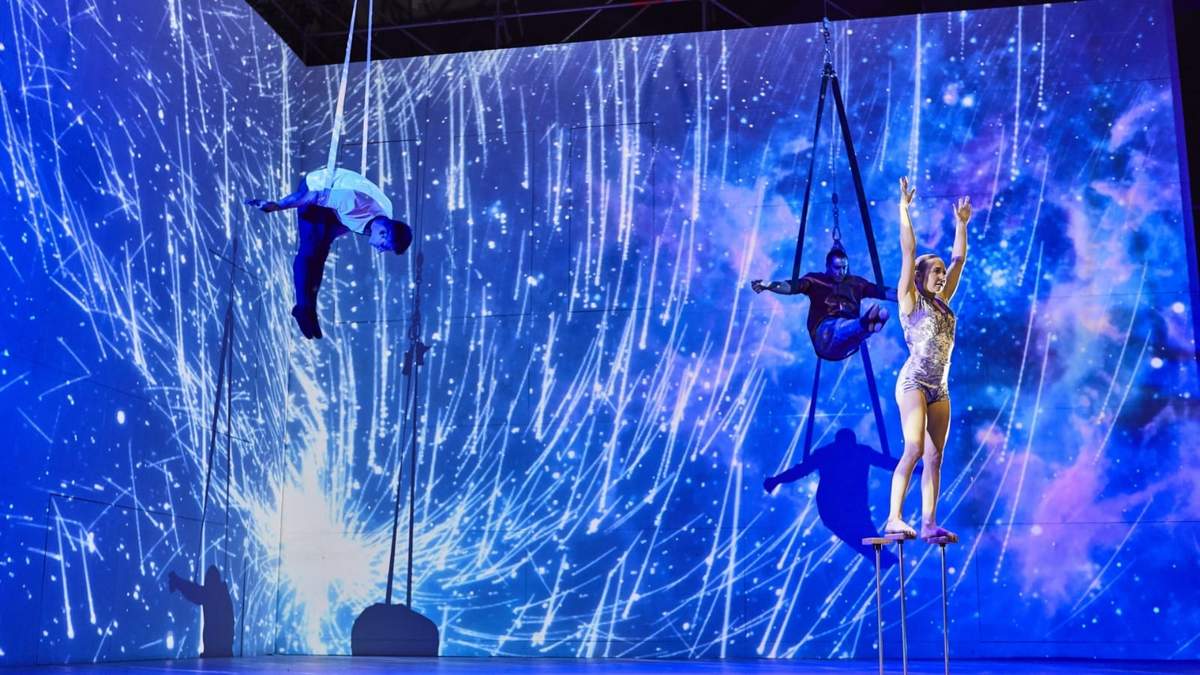 Las acrobacias en altura serán la perla de "Navidad en las Estrellas". Fuente: (Twitter)