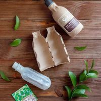 ¡Cuidemos el planeta!: botellas hechas con fibra vegetal