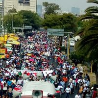 La CNTE marcha a San Lázaro; insiste en abrogación total de la reforma educativa