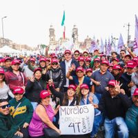 Acarrean a burócratas del Ejecutivo de Morelos y a personas beneficiarias a festejo de la 4T