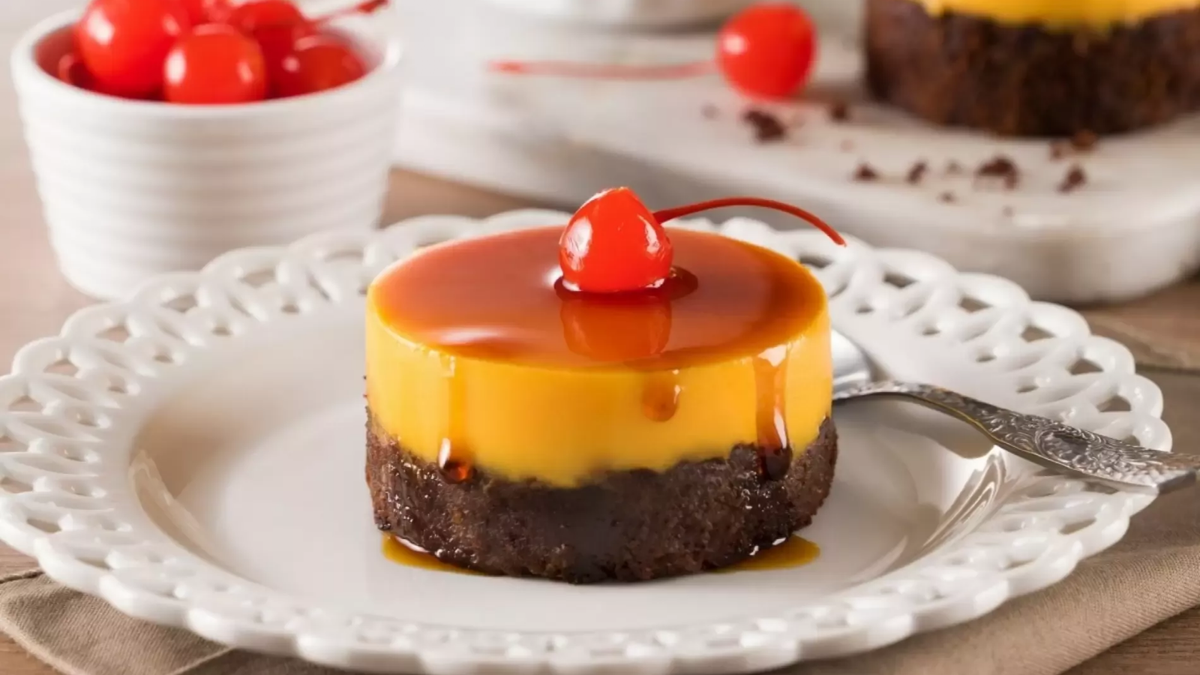 Chocoflan. Fuente: (Instagram)