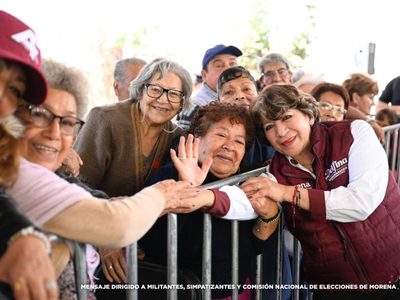 Delfina Gómez pidió a mexiquenses "resistir las trampas" en las próximas elecciones del Edomex