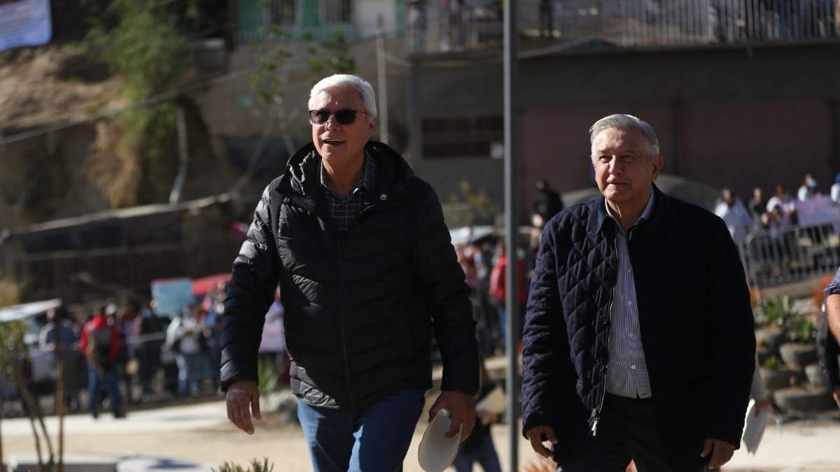 Imagen de archivo de Jaime Bonilla y Andrés Manuel López Obrador