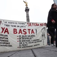 ONG alemana exige a Peña poner fin a represión magisterial