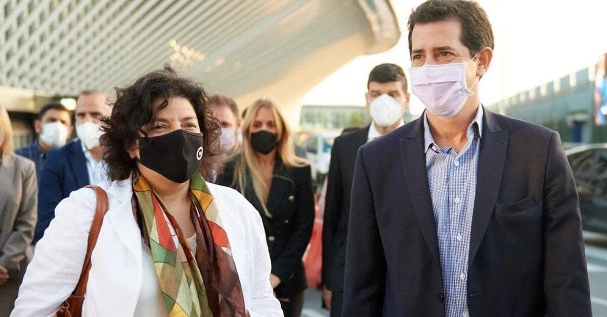 Vizzotti y de Pedro representaron al Gobierno nacional. Fuente: (Twitter)