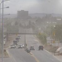 El fuerte viento en Zapala interrumpió los lindos días de verano en la ciudad