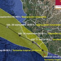 John vuelve a ser tormenta tropical y amenaza a Michoacán y Colima; alertan de más inundaciones