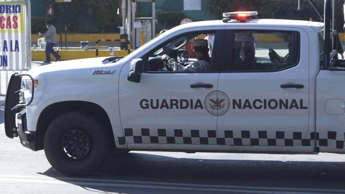 Elementos de la Guardia Nacional acudieron al sitio