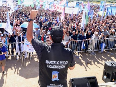 La fuerte advertencia de Rucci: "Los yacimientos serán un campo de batalla si nos quitan un solo derecho"