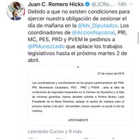 Ante radicalismo de la CNTE y el "golpismo" del PAN, diálogo, responde Muñoz Ledo