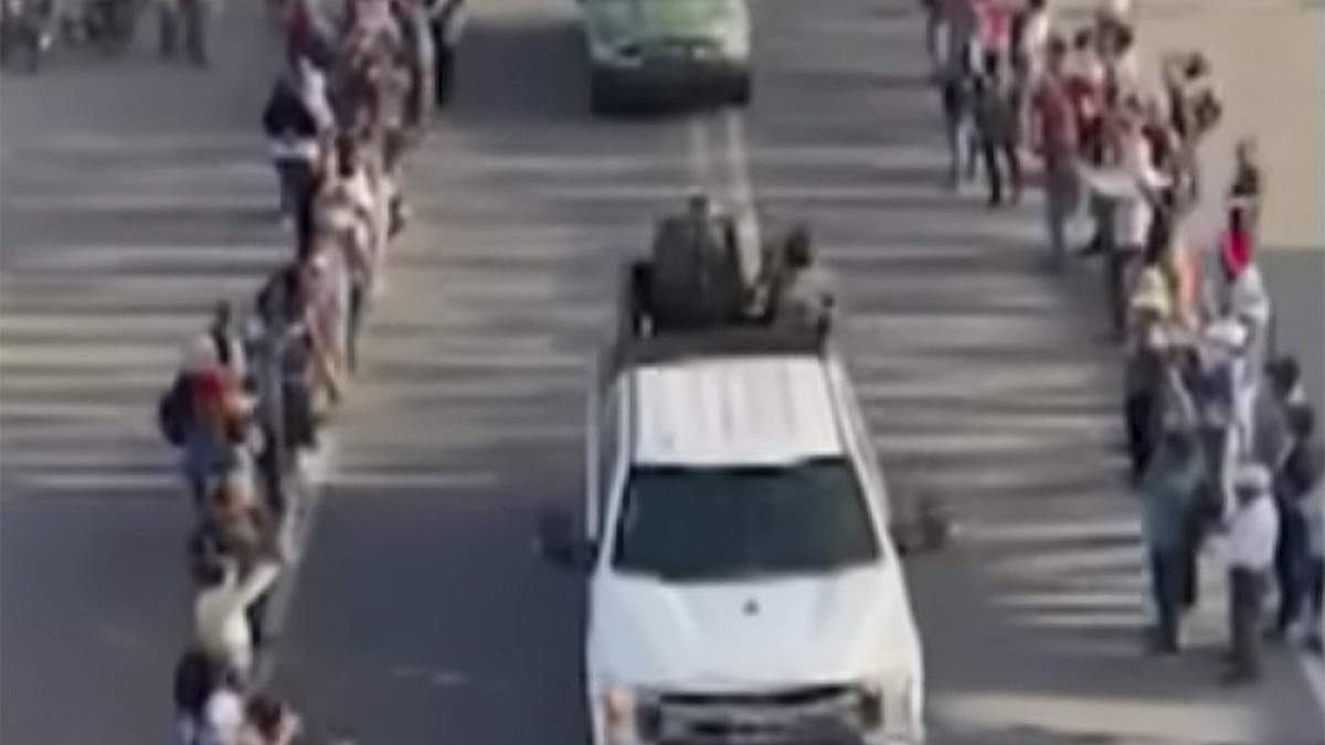 Una narcocaravana en Chiapas