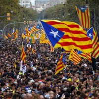 Marchas por la libertad desbordan Barcelona; protestan contra sentencia ‘procés’