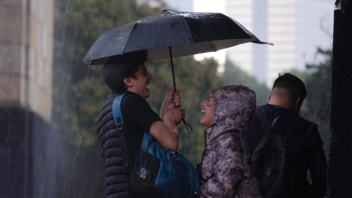 Lluvia en la capital mexicana