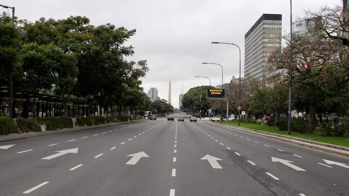 La Ciudad de Buenos Aires en cuarentena total otra vez. Fuente: (Twitter)