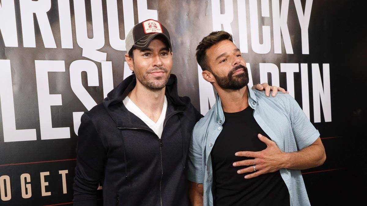 Enrique Iglesias y Ricky Martin. Fuente: (Instagram)
