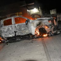 Pobladores incendian la comandancia y dos patrullas en Motozintla