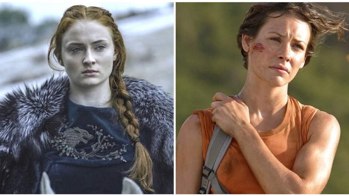 Sophie Turner y Evangeline Lilly. Fuente: (Twitter)
