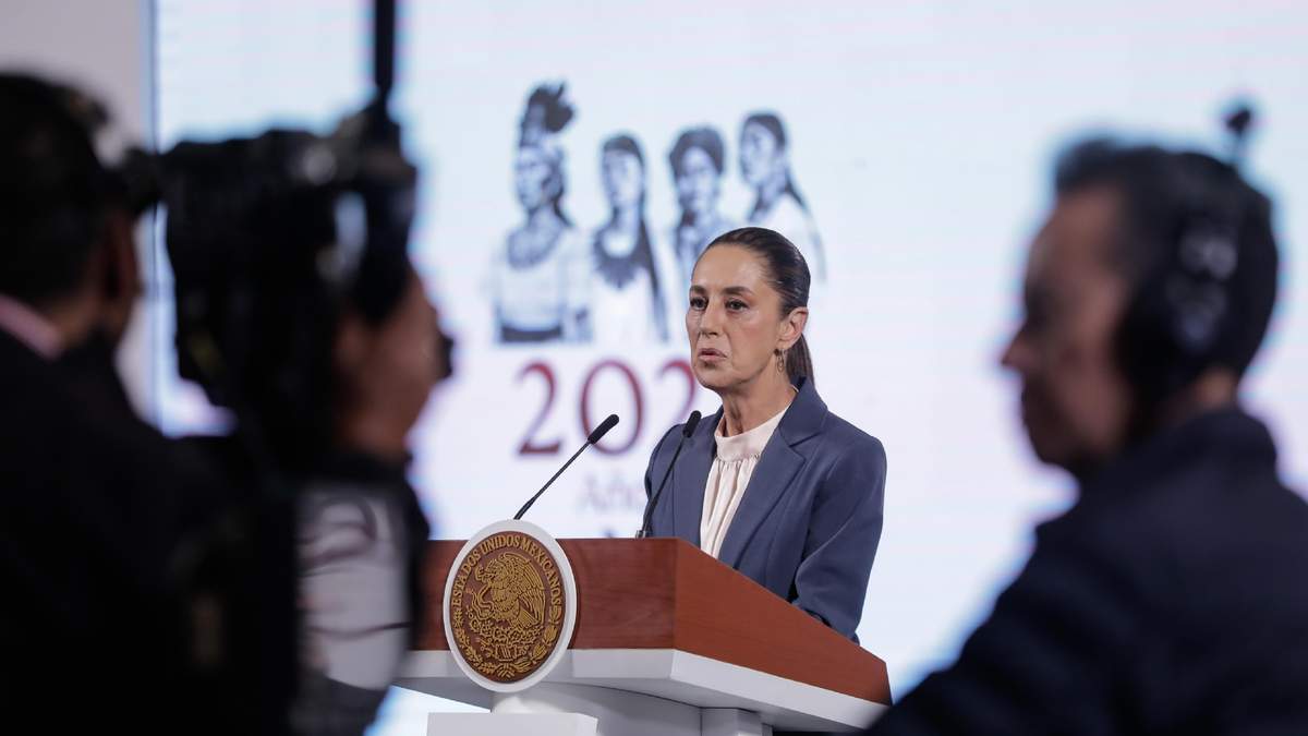 Claudia Sheinbaum en su conferencia del jueves