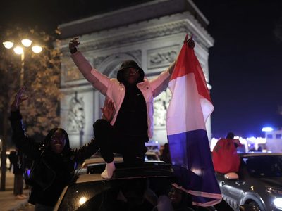 Enfrentamientos en Francia luego del partido contra Marruecos