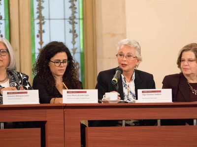 Ministras de México reconocen que las movilizaciones de las mujeres son necesarias