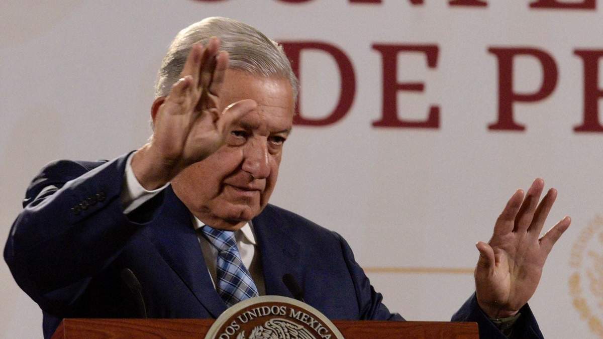 El presidente durante su conferencia matutina de este jueves