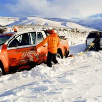 Agentes asistieron a más de 200 vehículos en el marco del Operativo Nieve