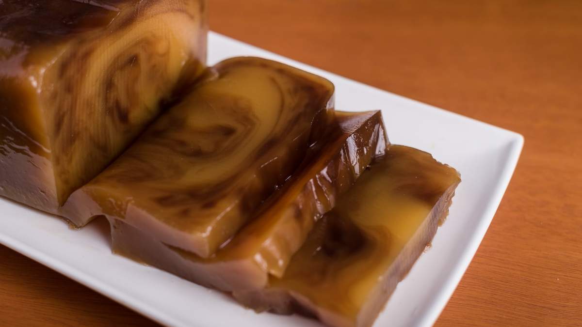 Dulce de batata y chocolate. Fuente: (Instagram)