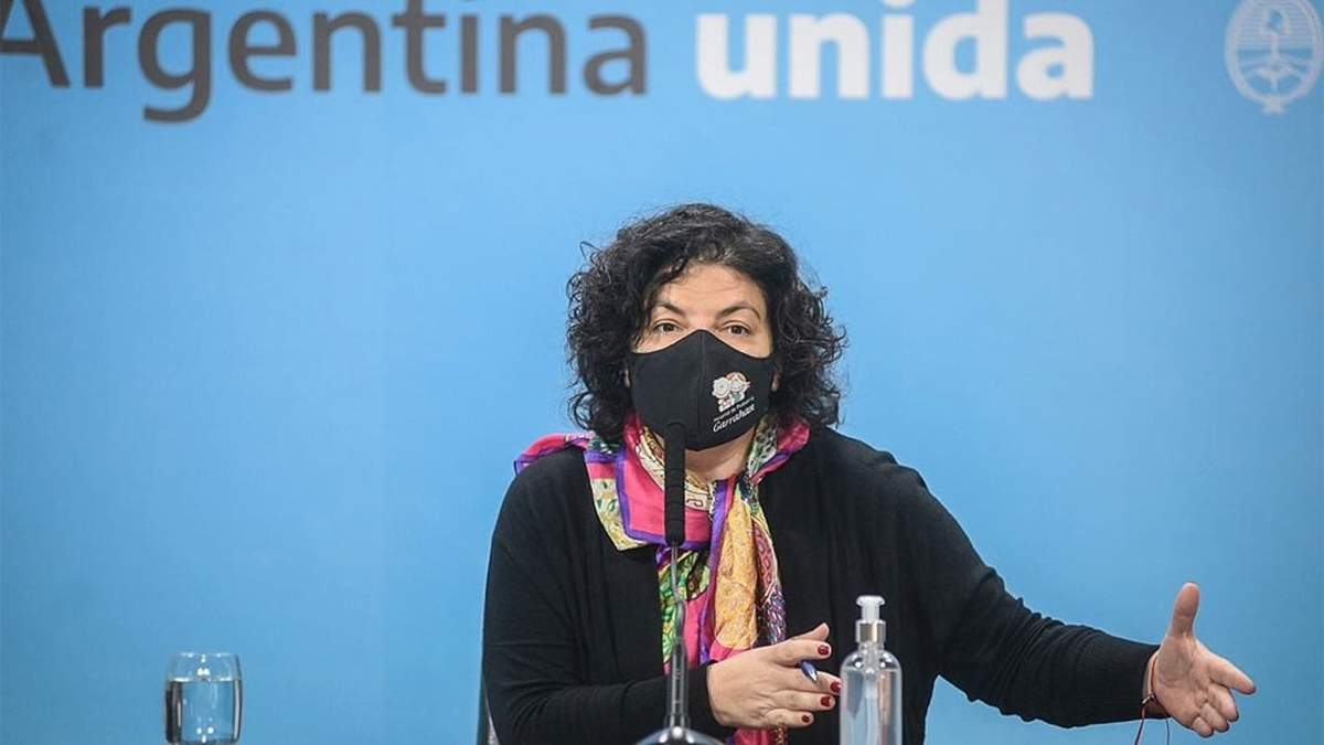 Carla Vizzotti, ministra de Salud de la Nación. Fuente: (Twitter)