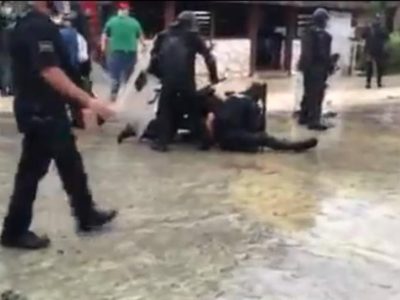 Detienen a activistas que se manifestaban contra obras de remodelación en Q. Roo