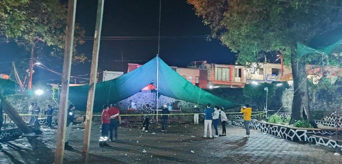 El lugar del incidente