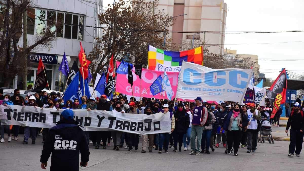 Tradicional marcha por el Día de San Cayetano. Fuente: (Twitter)