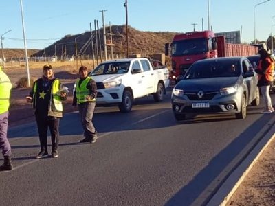 Por el Día Nacional de la Seguridad Vial hubo concientización en la ruta 7