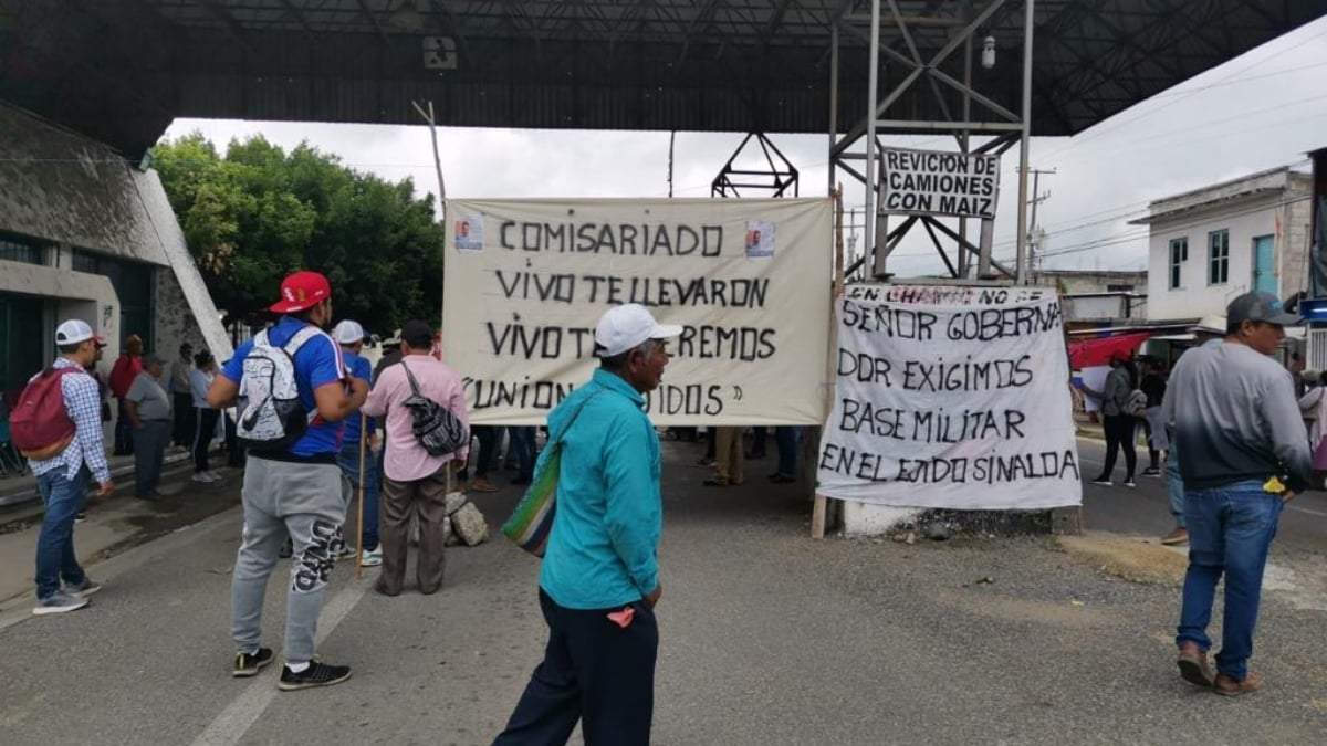 Habitantes de la comunidad Sinaloa, de Chiapas