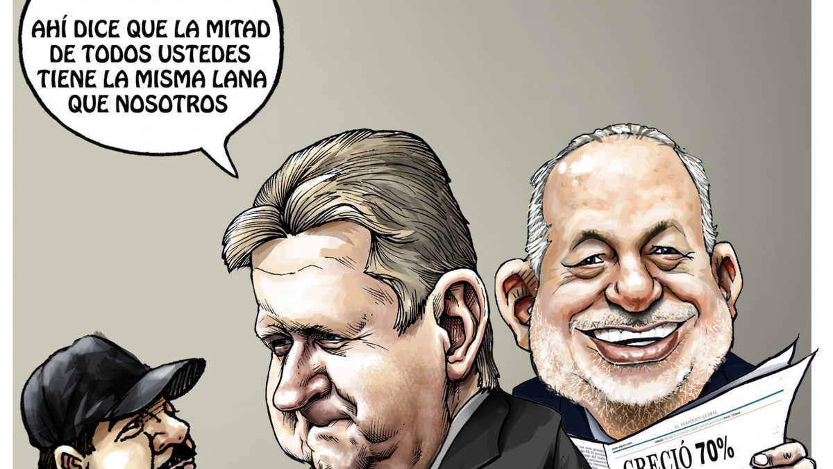 Vista previa de la caricatura "Ahí la llevamos", de José Antonio Rodríguez