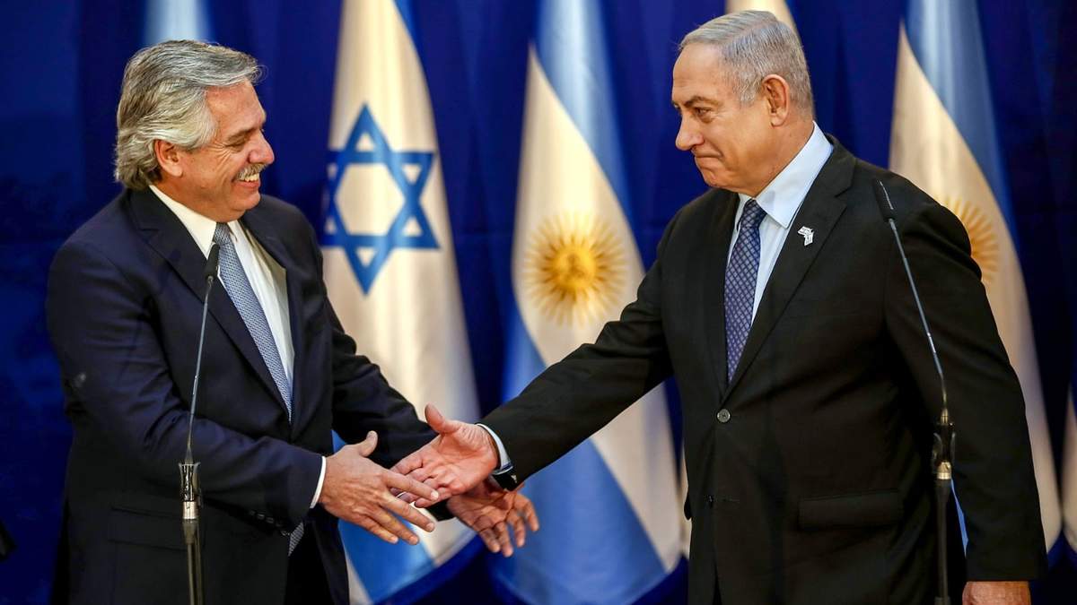 Alberto Fernández y Benjamín Netanyahu. Fuente: (Instagram)