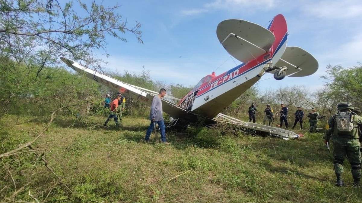 Avioneta tipo Cessna con matrícula XB-PAD