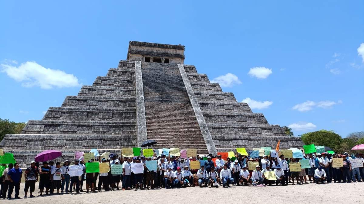 Chichén Itzá. Habitantes de Pisté acusan al gobierno federal de la 4T por "una nueva forma de colonización"