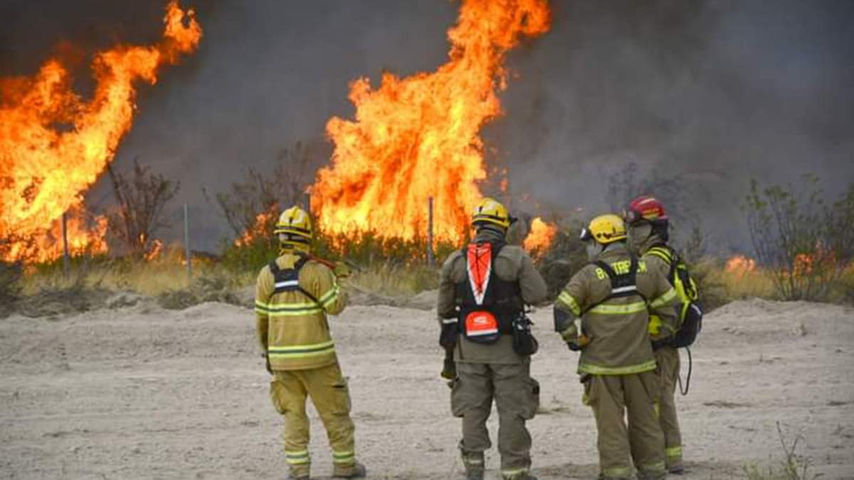 Incendios en Puerto Madryn. Fuente: (Twitter)