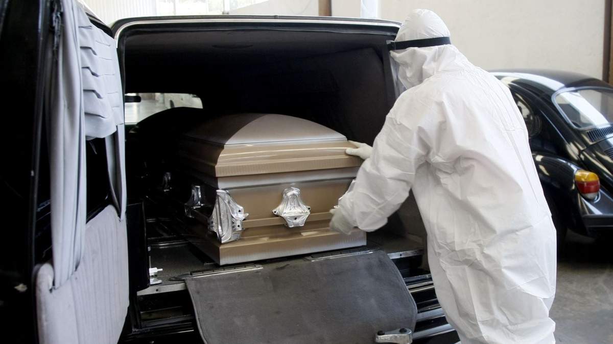 Funeraria con víctima de covid