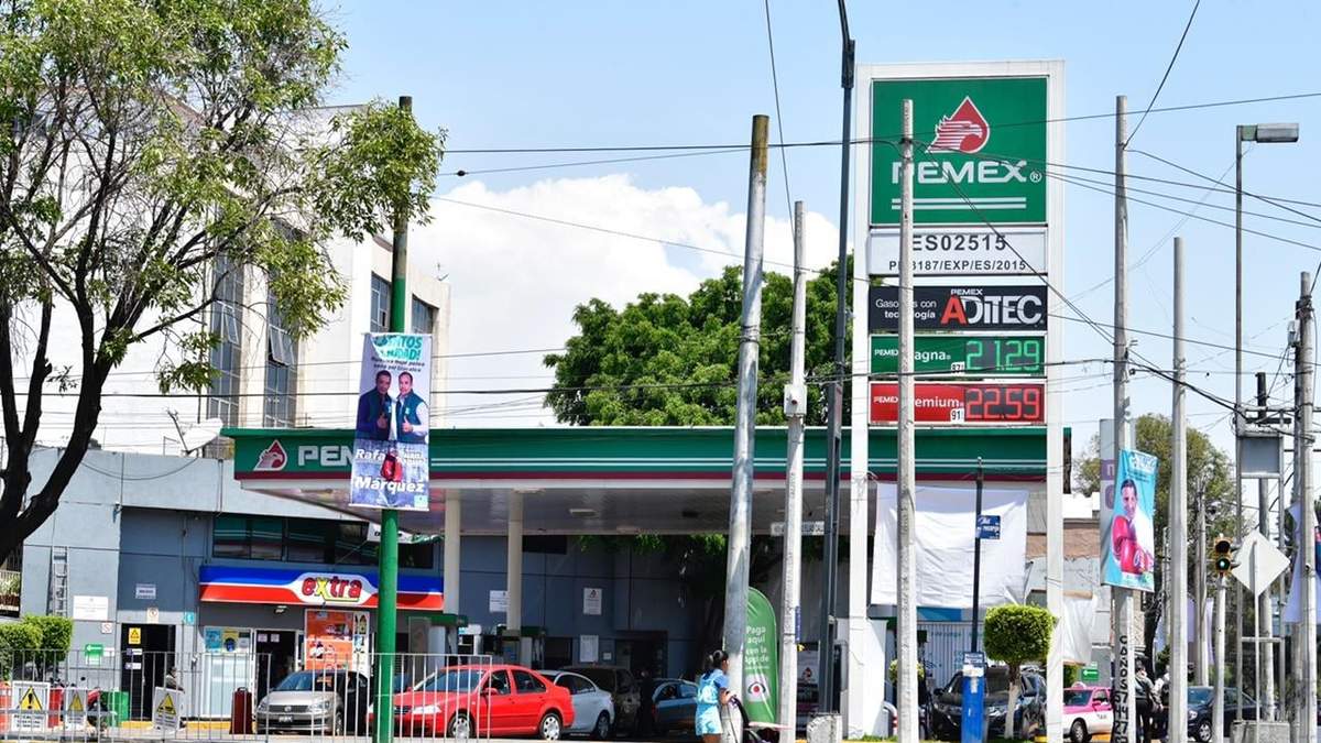 Una gasolinería en la Ciudad de México