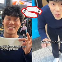 VIDEO: Influencer Jojo Sim camina en calcetines blancos por Tokio y muestra la limpieza de las calle
