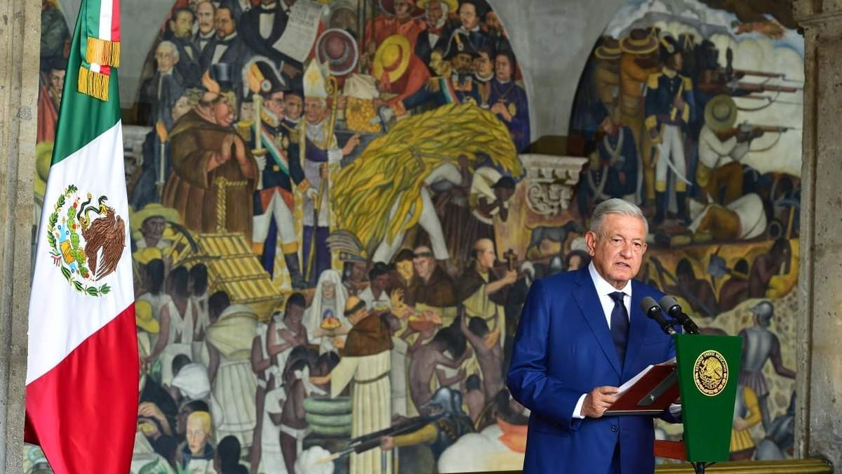 López Obrador en su cuarto informe de gobierno